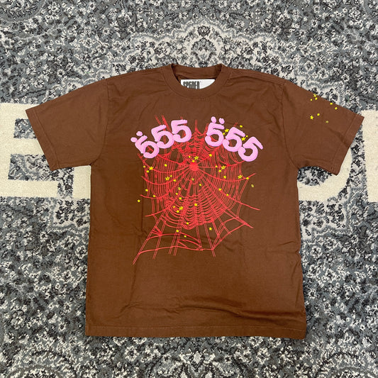 Sp5der Web Tee Brown ComplexCon