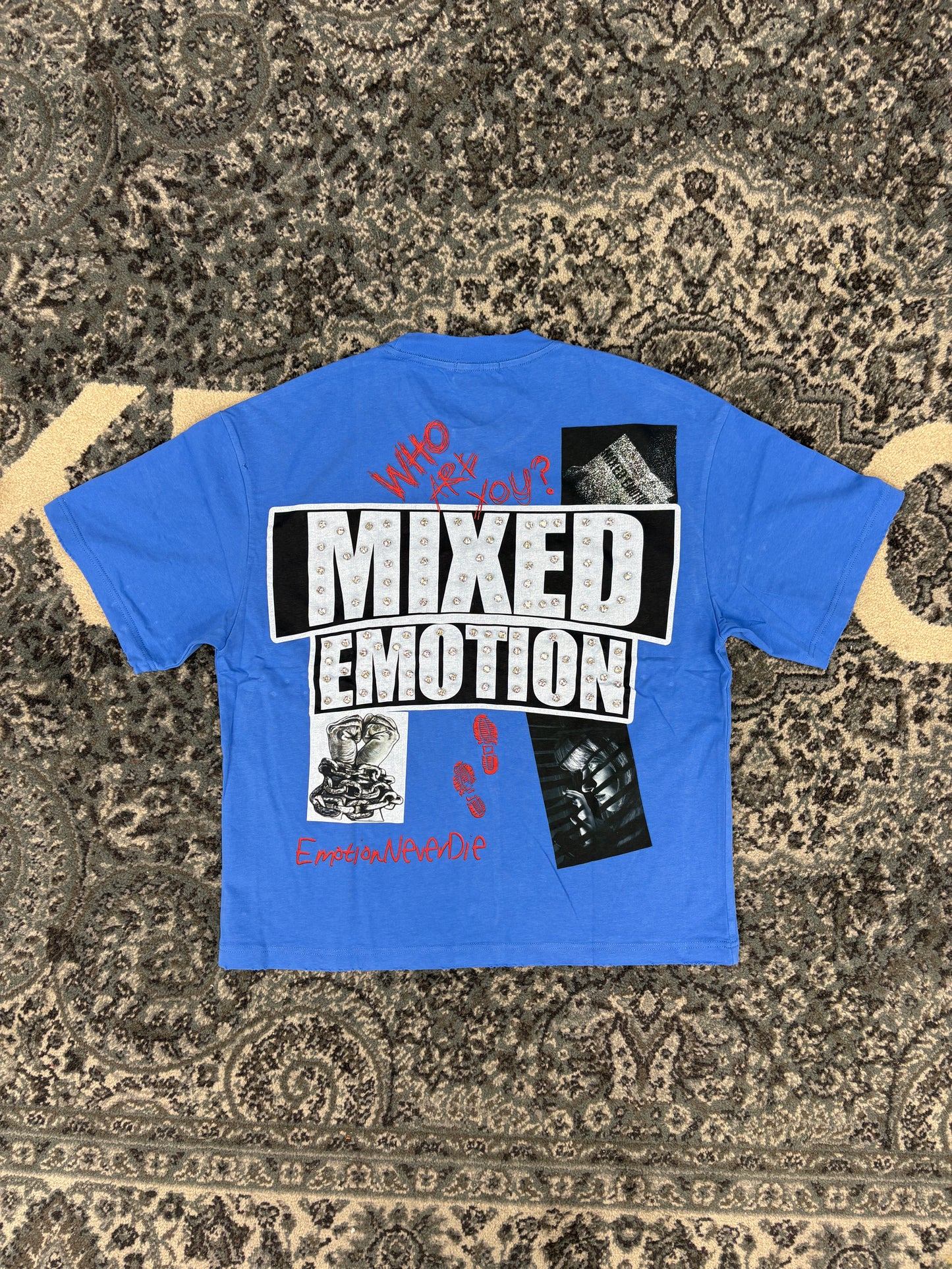 Mixed Emotions Blue Lost Identity Tee