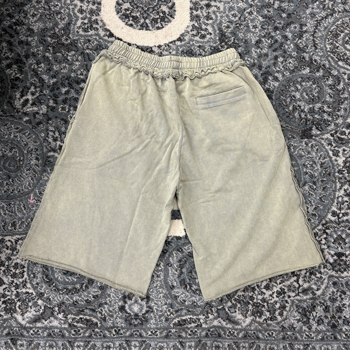 Raw Hem Sweatshorts (Sage)