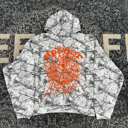 Sp5der Real Tree OG Web V2 Zip Hoodie