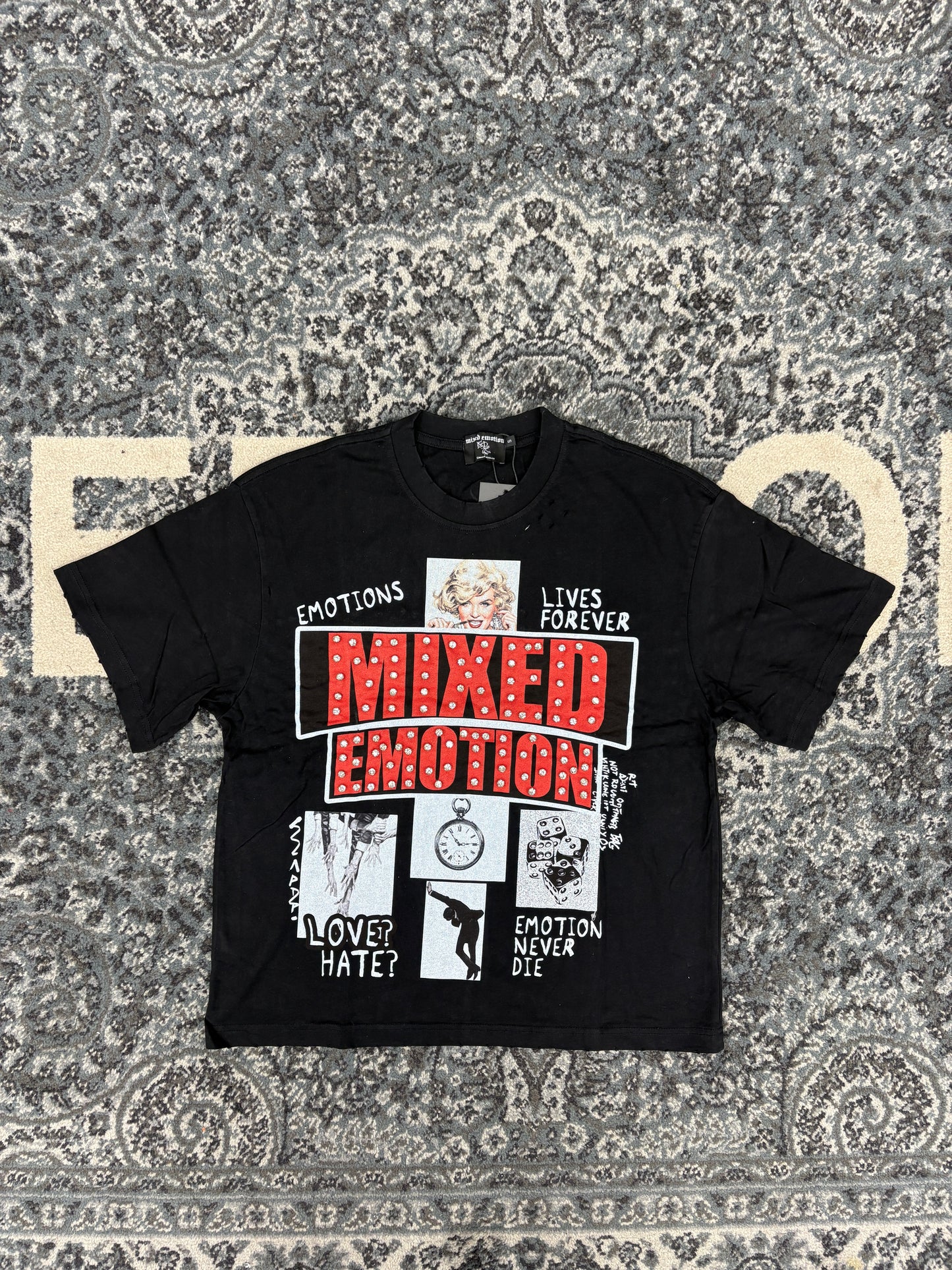 Mixed Emotions Black Lost Identity Tee