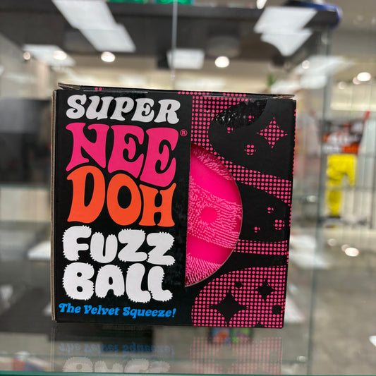 NeeDoh Super Fuzzball Squishy Fidget Toy Pink