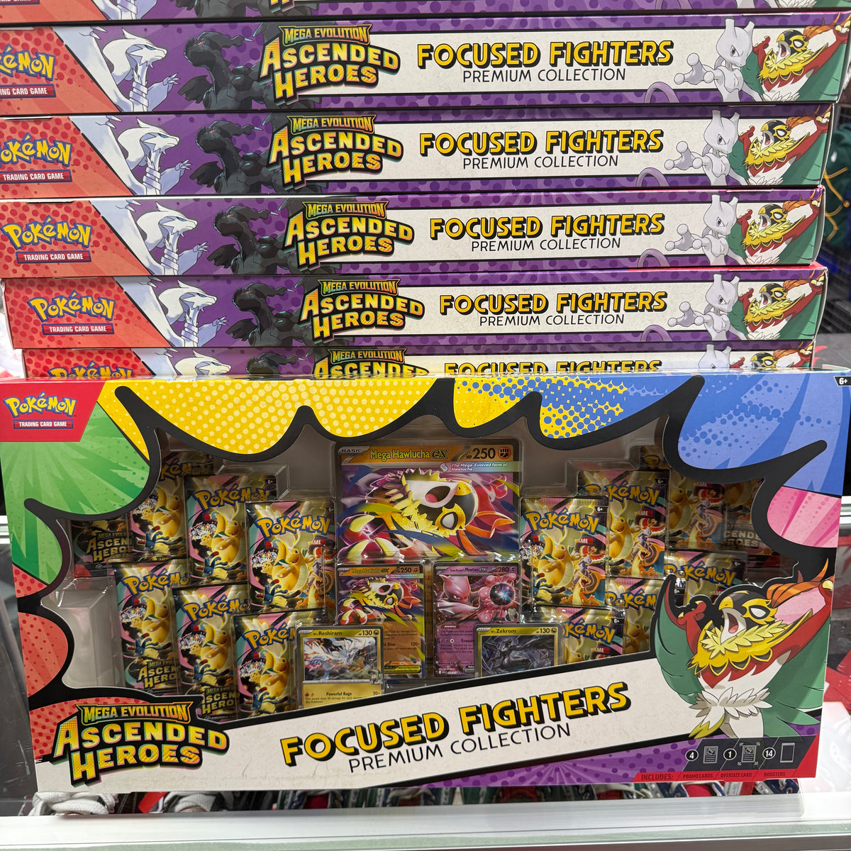 2026 Pokémon Mega Evolution Ascended Heroes Focused Fighters Premium Collection (Sam's Club Exclusive)