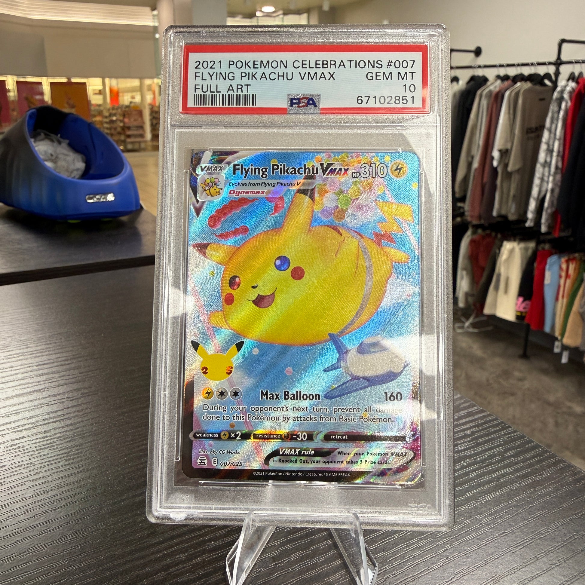 Flying Pikachu VMax Celebrations 007/025 PSA 10