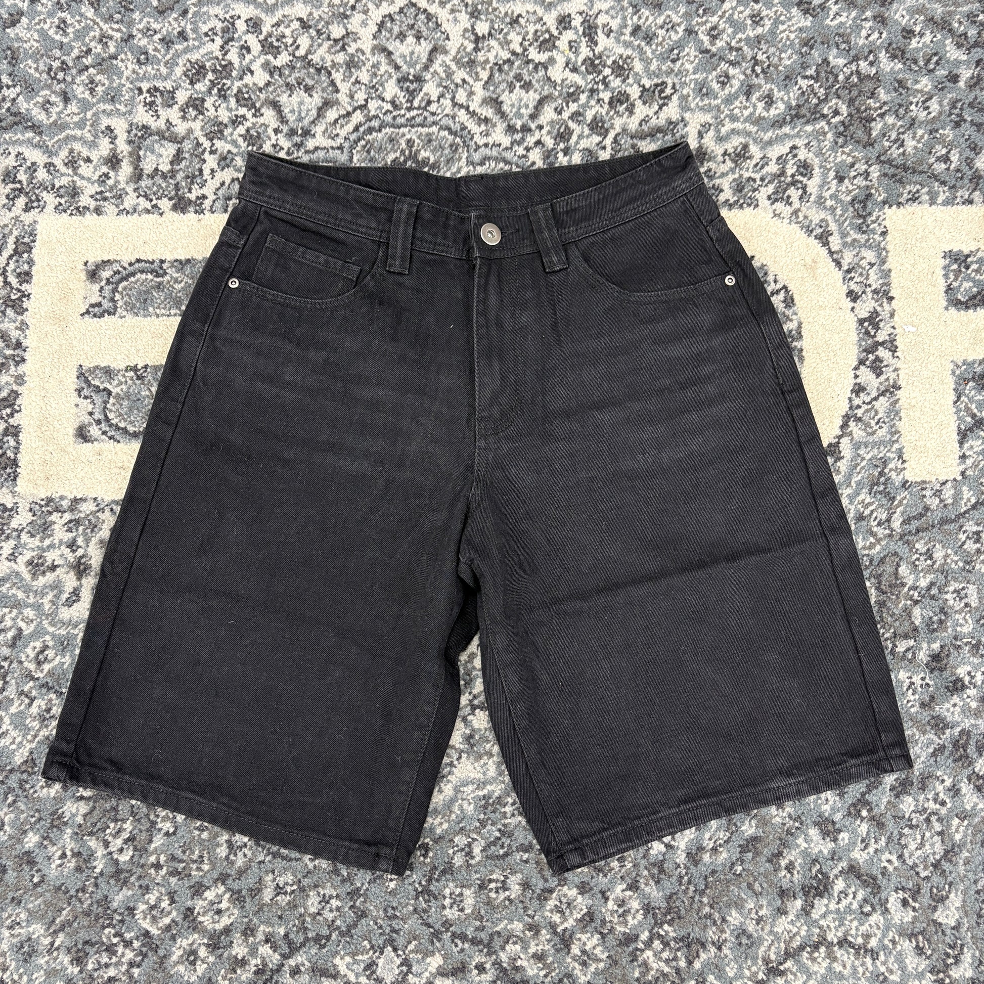 Baggy Jorts Black Denim