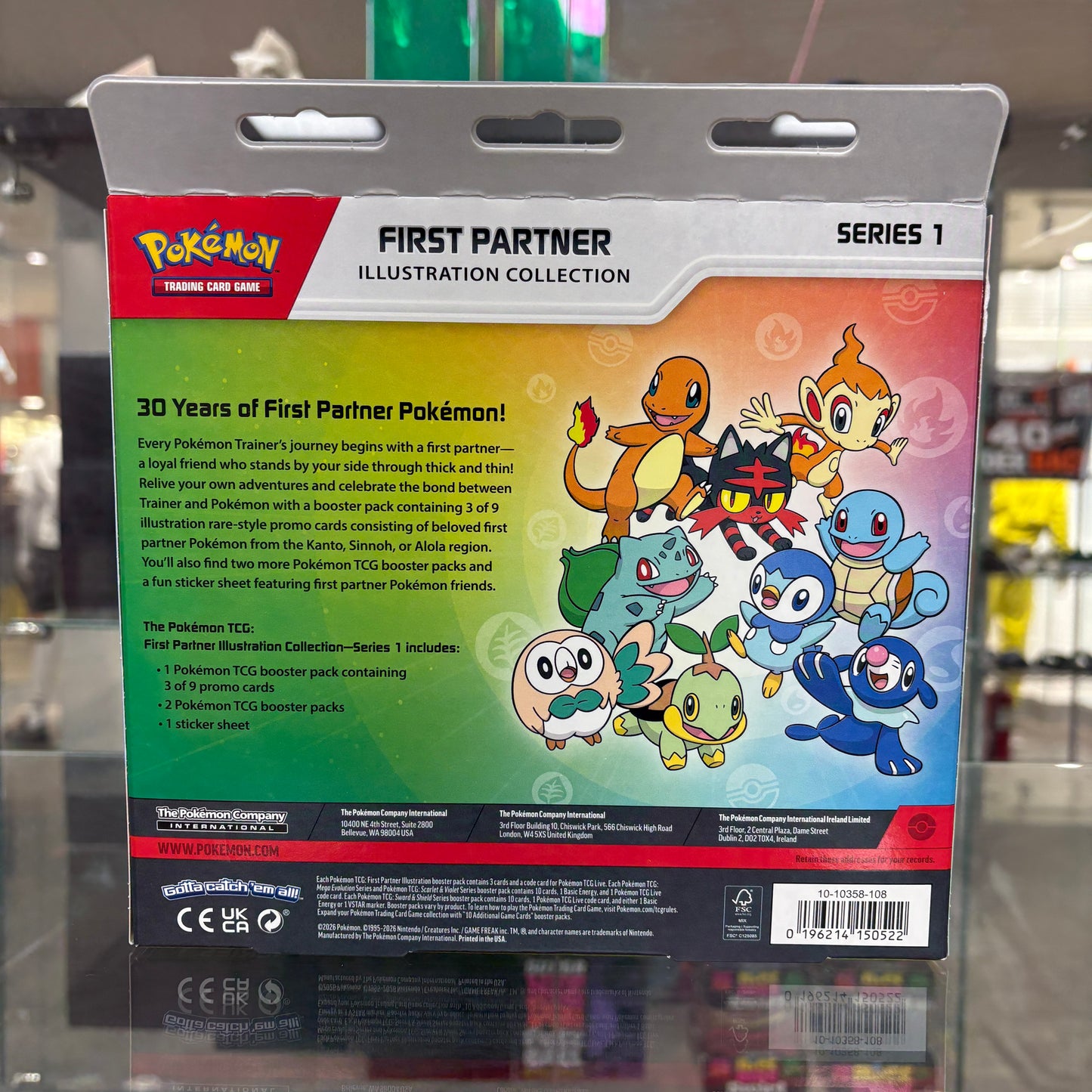 2026 Pokémon Mega Evolution First Partner Illustration Collection Series 1