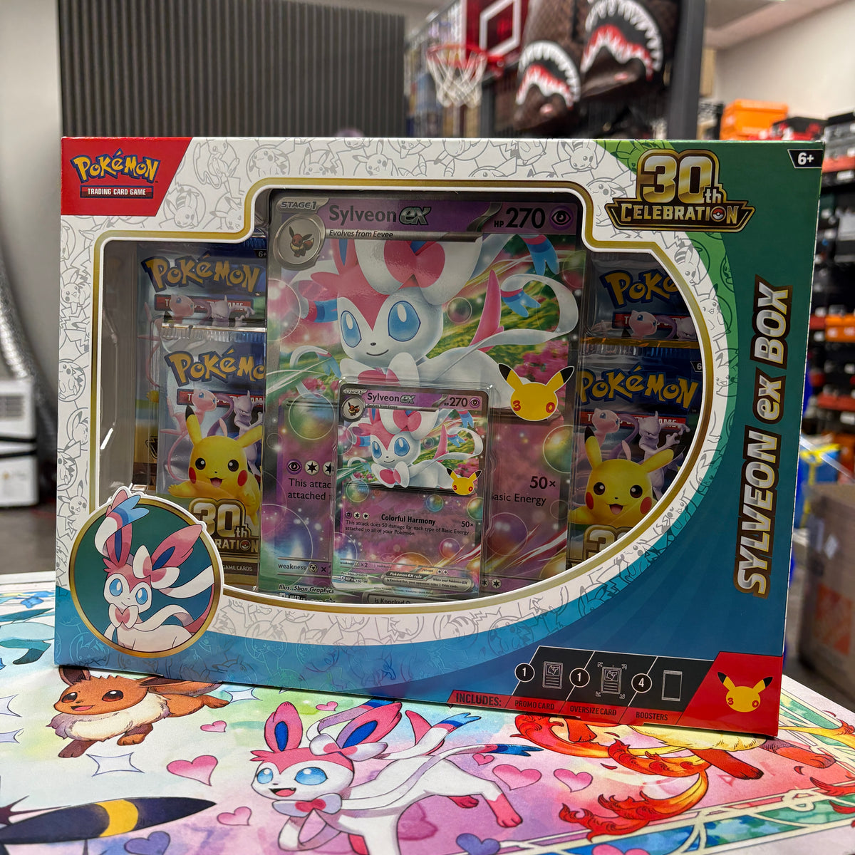 2026 Pokémon Mega Evolution 30th Celebration Sylveon ex Box