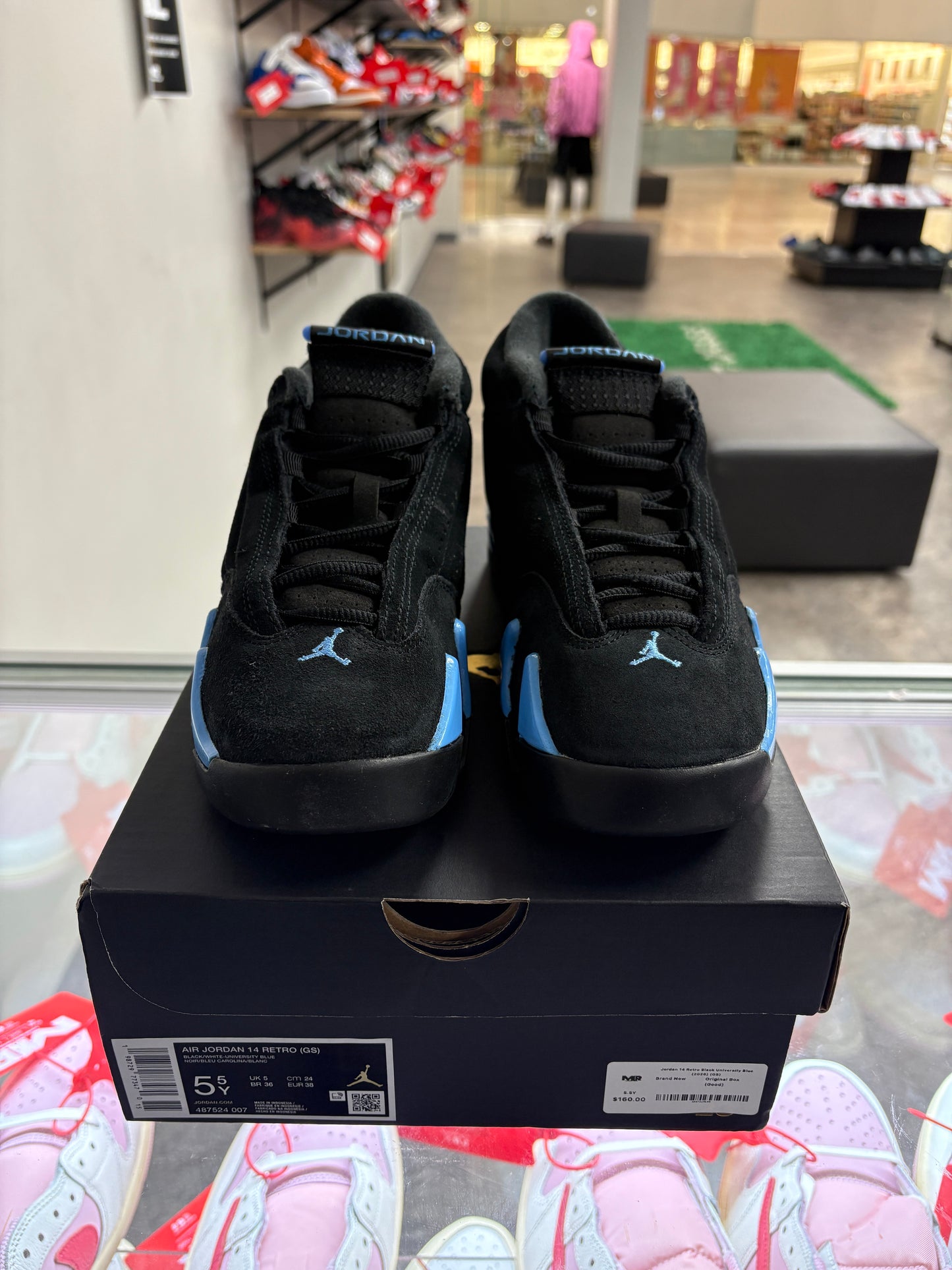 Jordan 14 Retro Black University Blue (2026) (GS)
