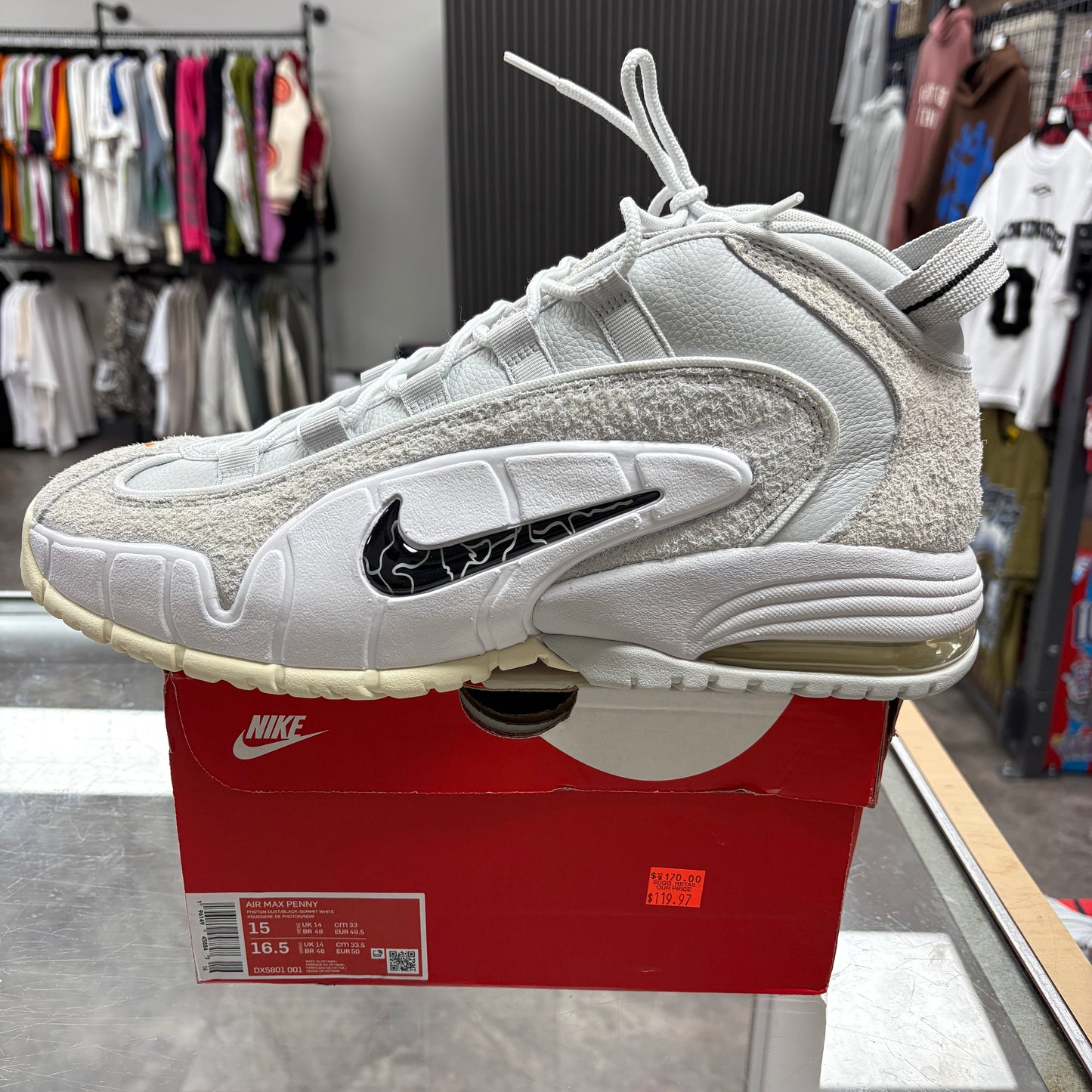 Nike Air Max Penny 1 PRM Photon Dust Summit White