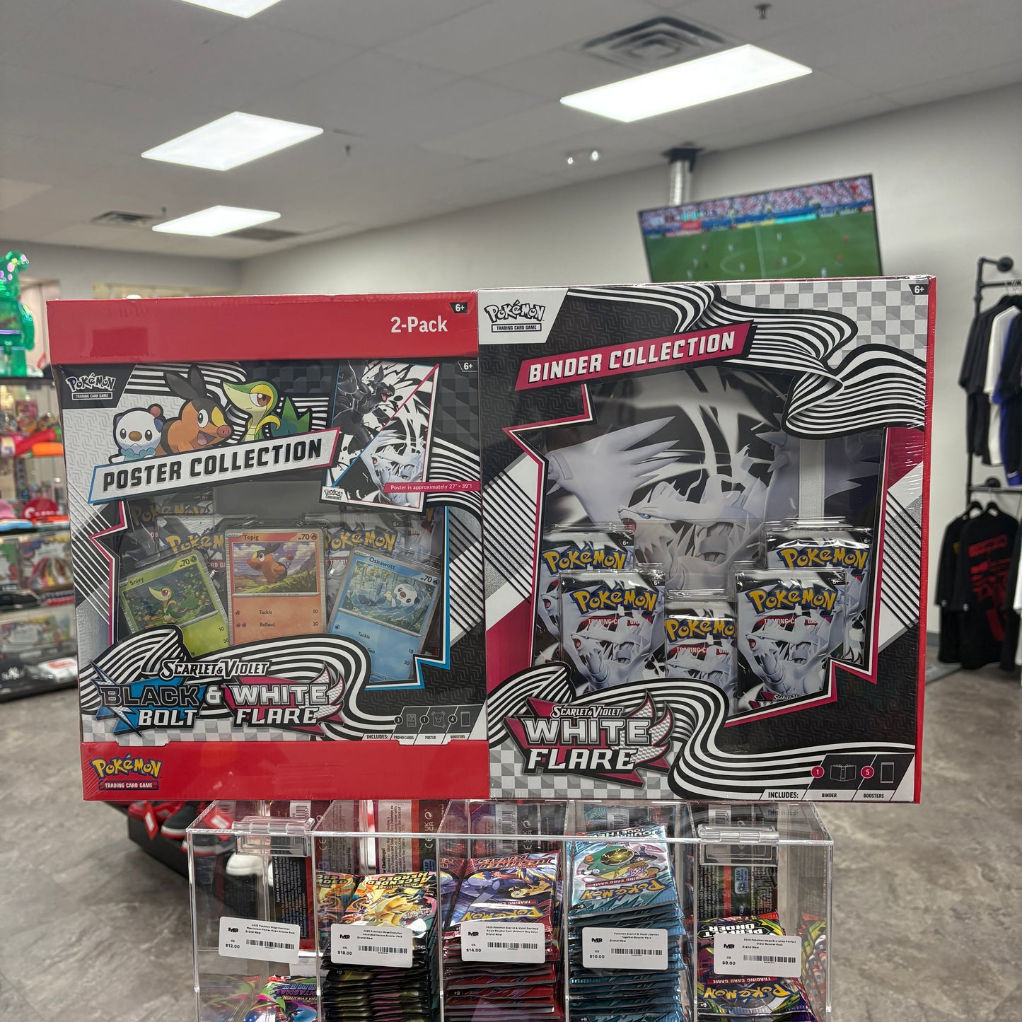 Pokémon Black Bolt & White Flare Poster Collection and White Flare Binder Collection Bundle (Sam's Club Exclusive)