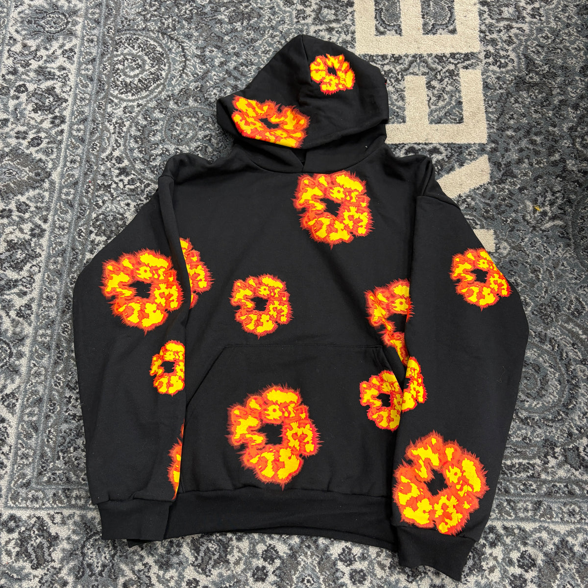 Denim Tears x Offset Wreath Hoodie Black