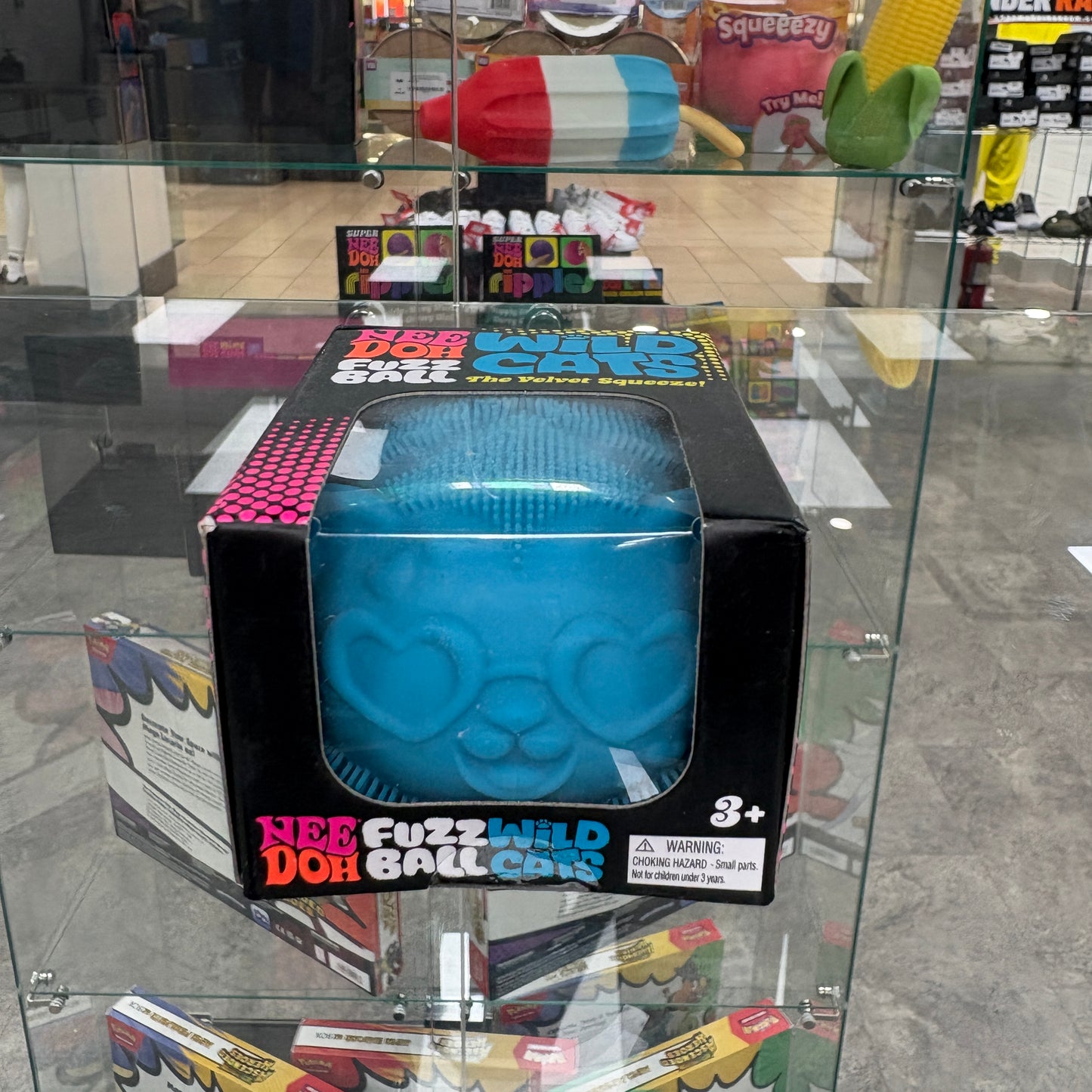 NeeDoh Fuzzball Wild Cats Blue