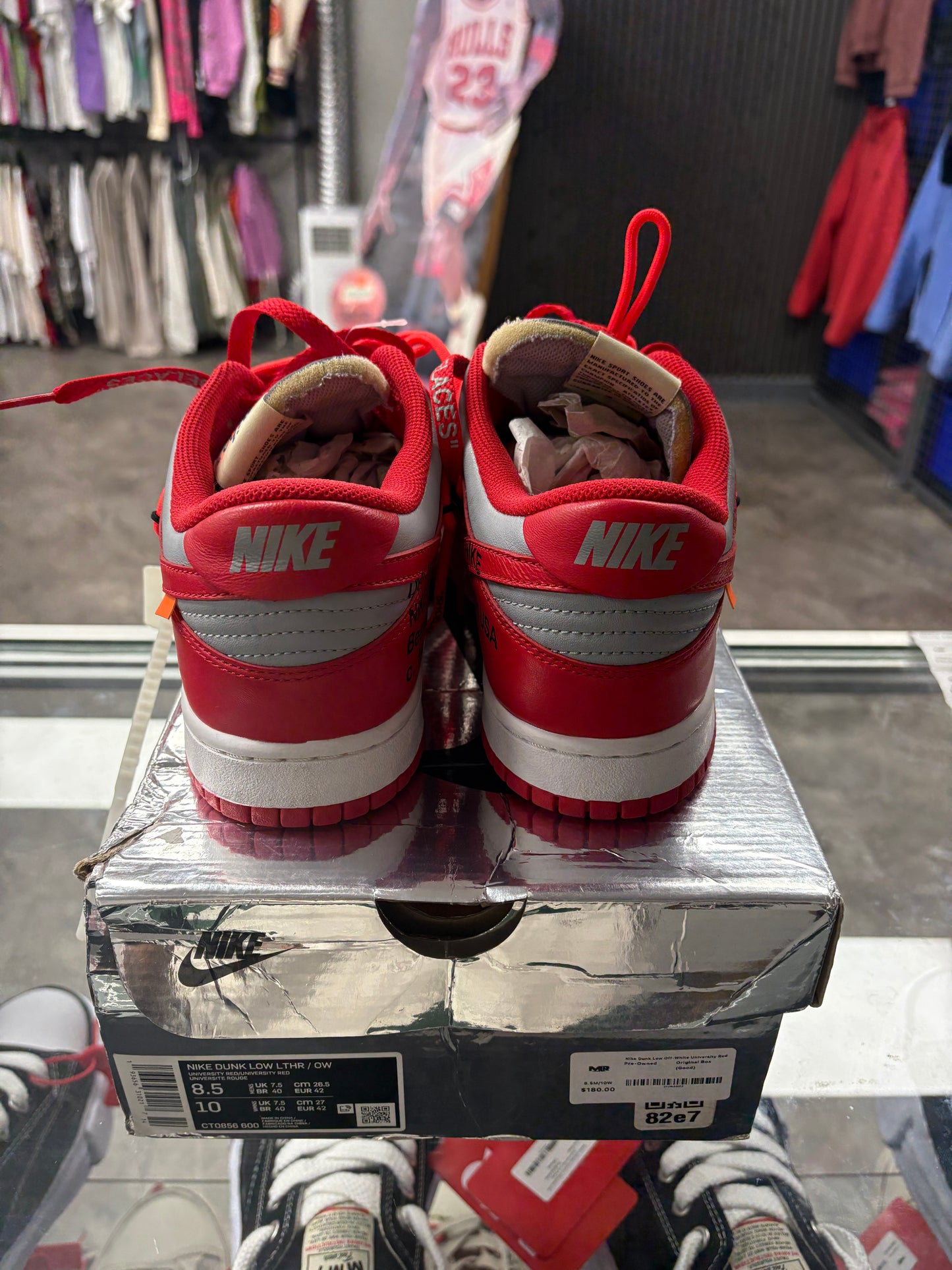 Nike Dunk Low Off-White University Red