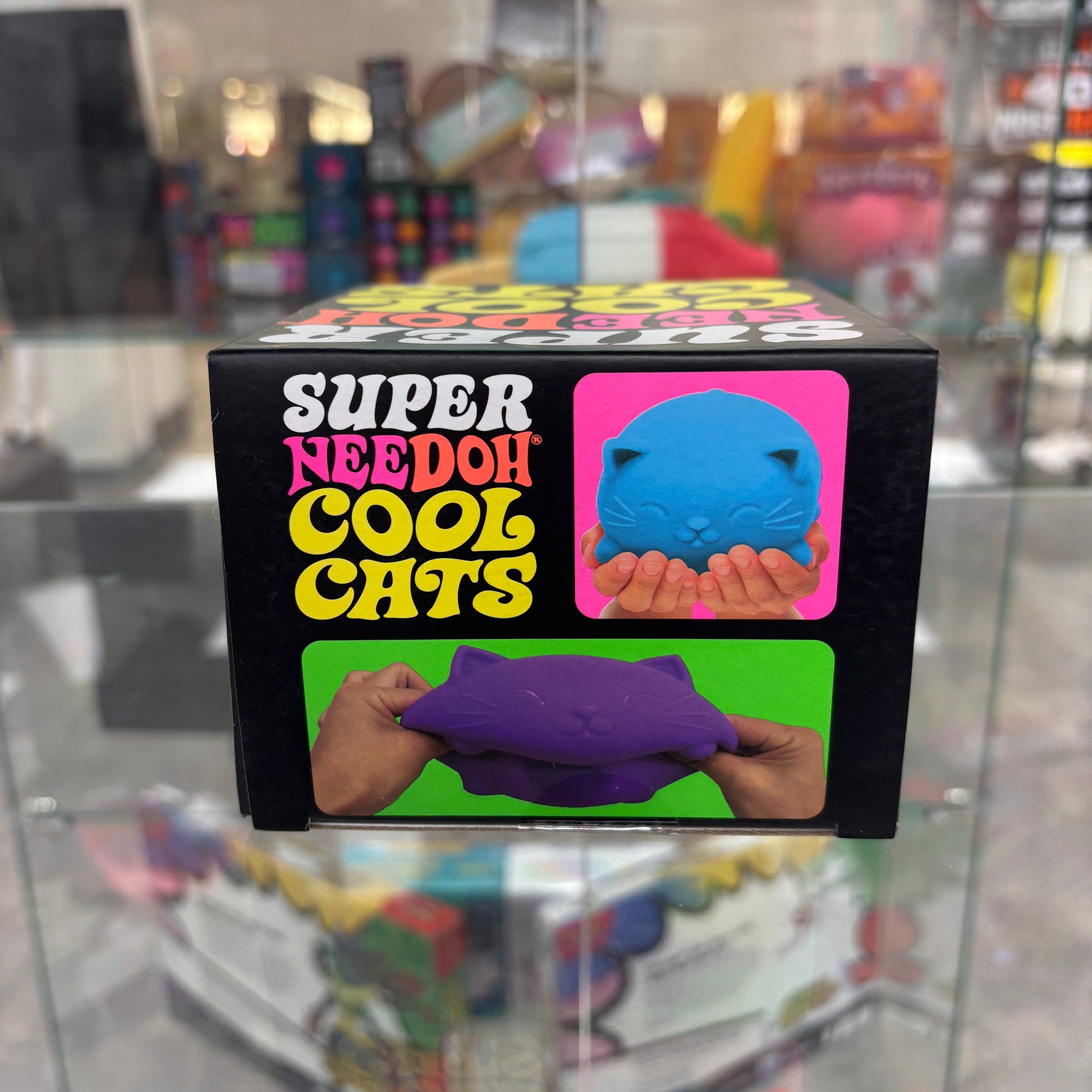 NeeDoh Super Cool Cats Squishy Fidget Toy Purple