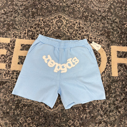 Sp5der OG Web Sweatshort (SS26) Sky Blue