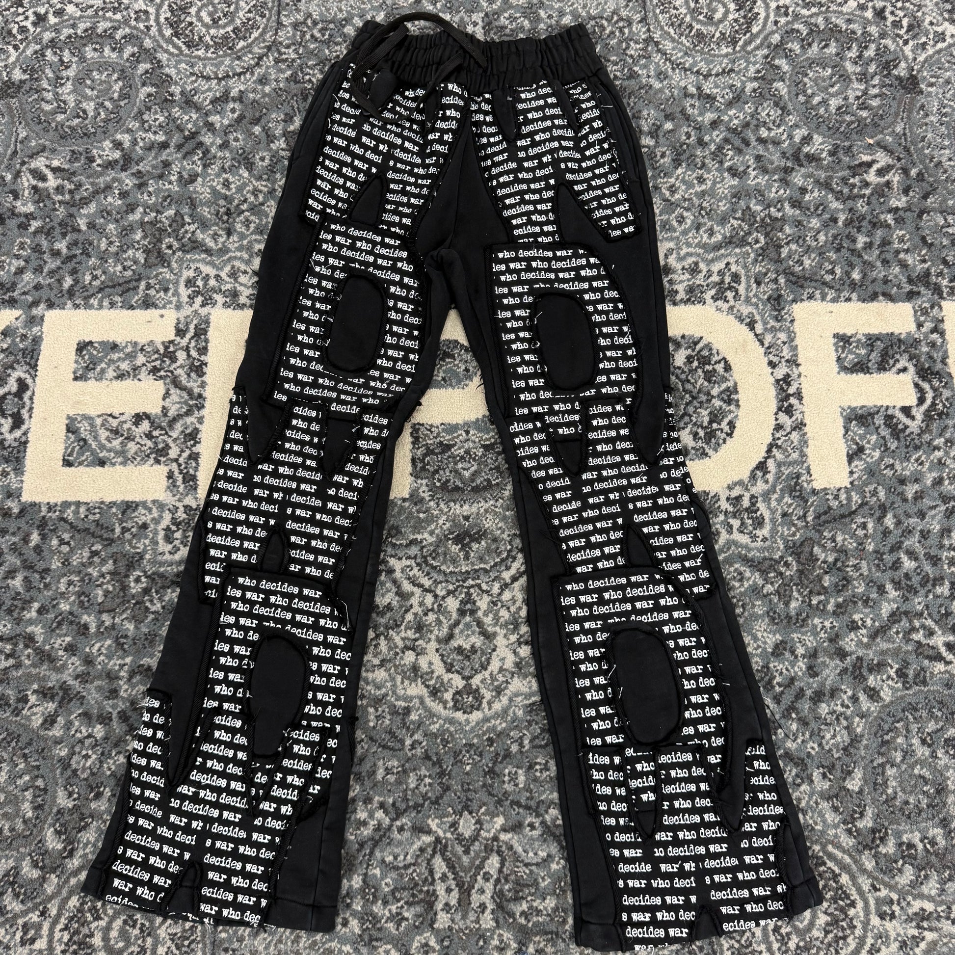 Who Decides War Letter Sweatpants