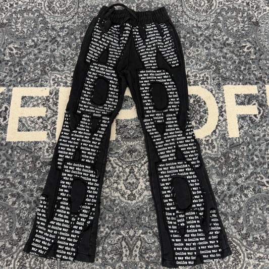 Who Decides War Letter Sweatpants