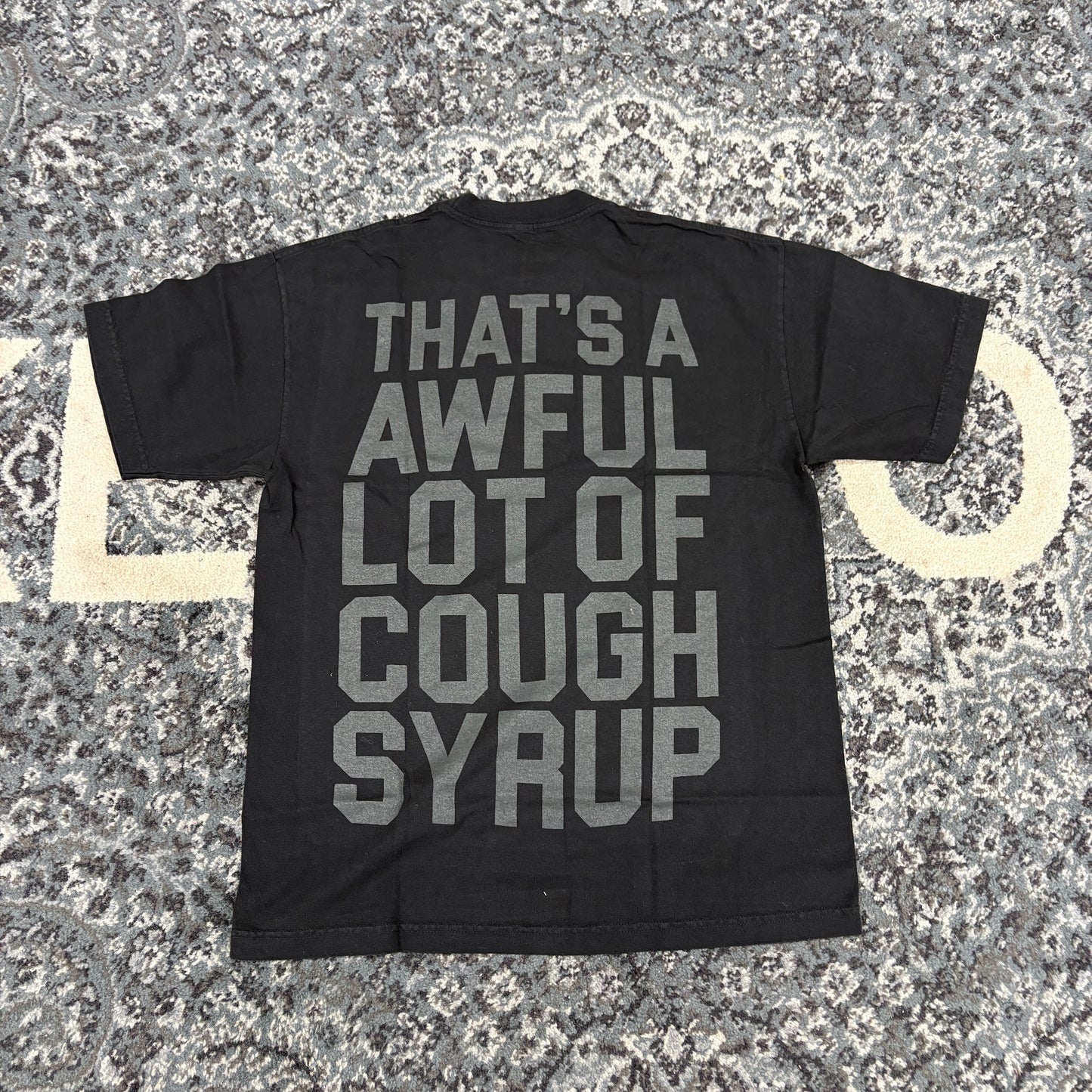That's A Awful Lot Of Cough Syrup Bottle T-Shirt Black