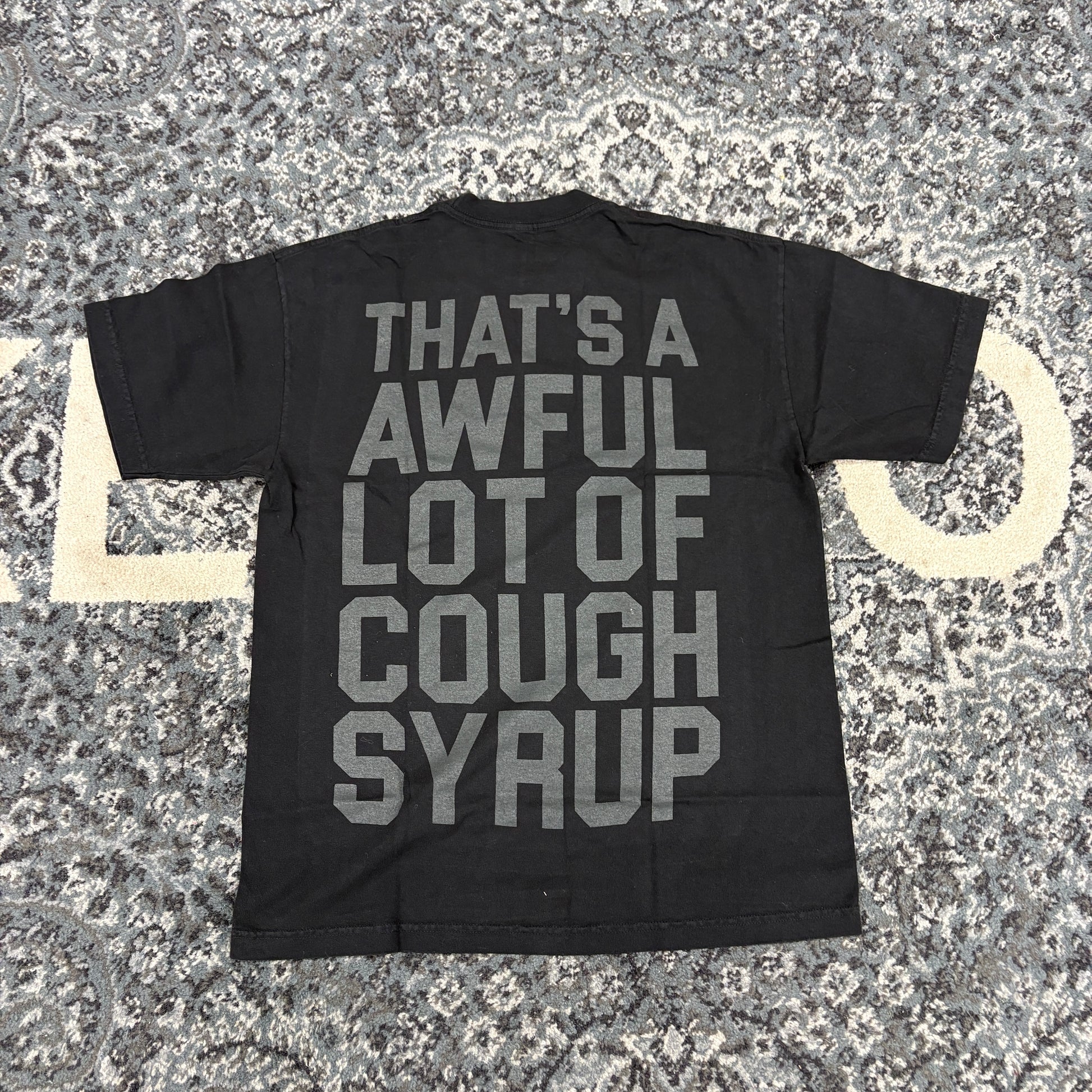 That's A Awful Lot Of Cough Syrup Bottle T-Shirt Black