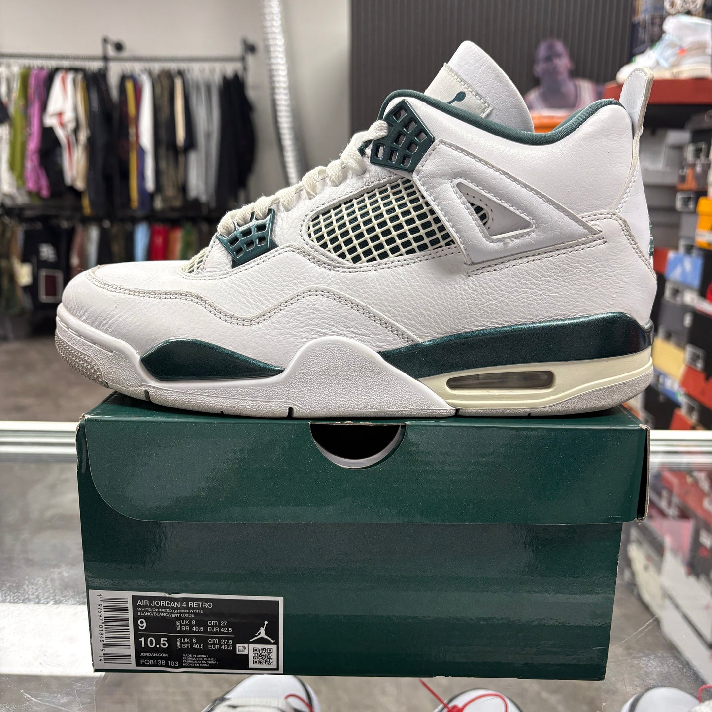 Jordan 4 Retro Oxidized Green