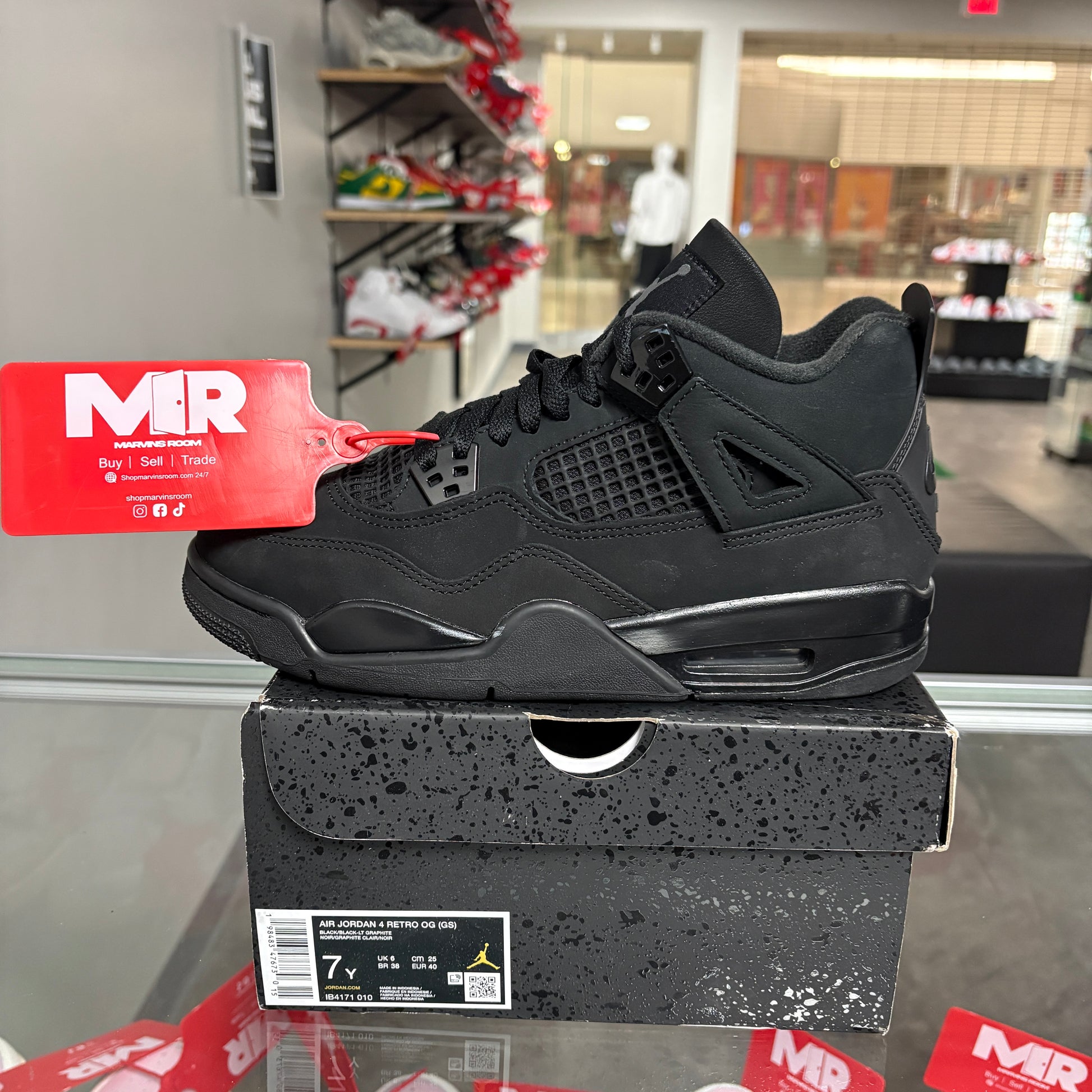 Jordan 4 Retro Black Cat (2025) (GS)