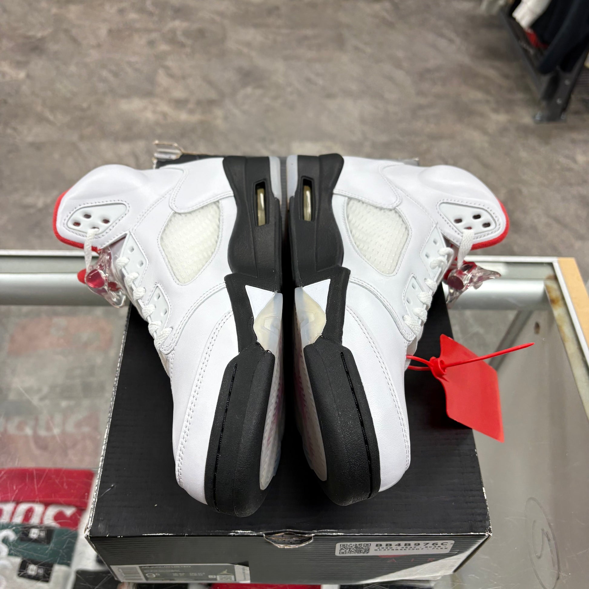 Air Jordan 5 Fire Red Sliver Tongue