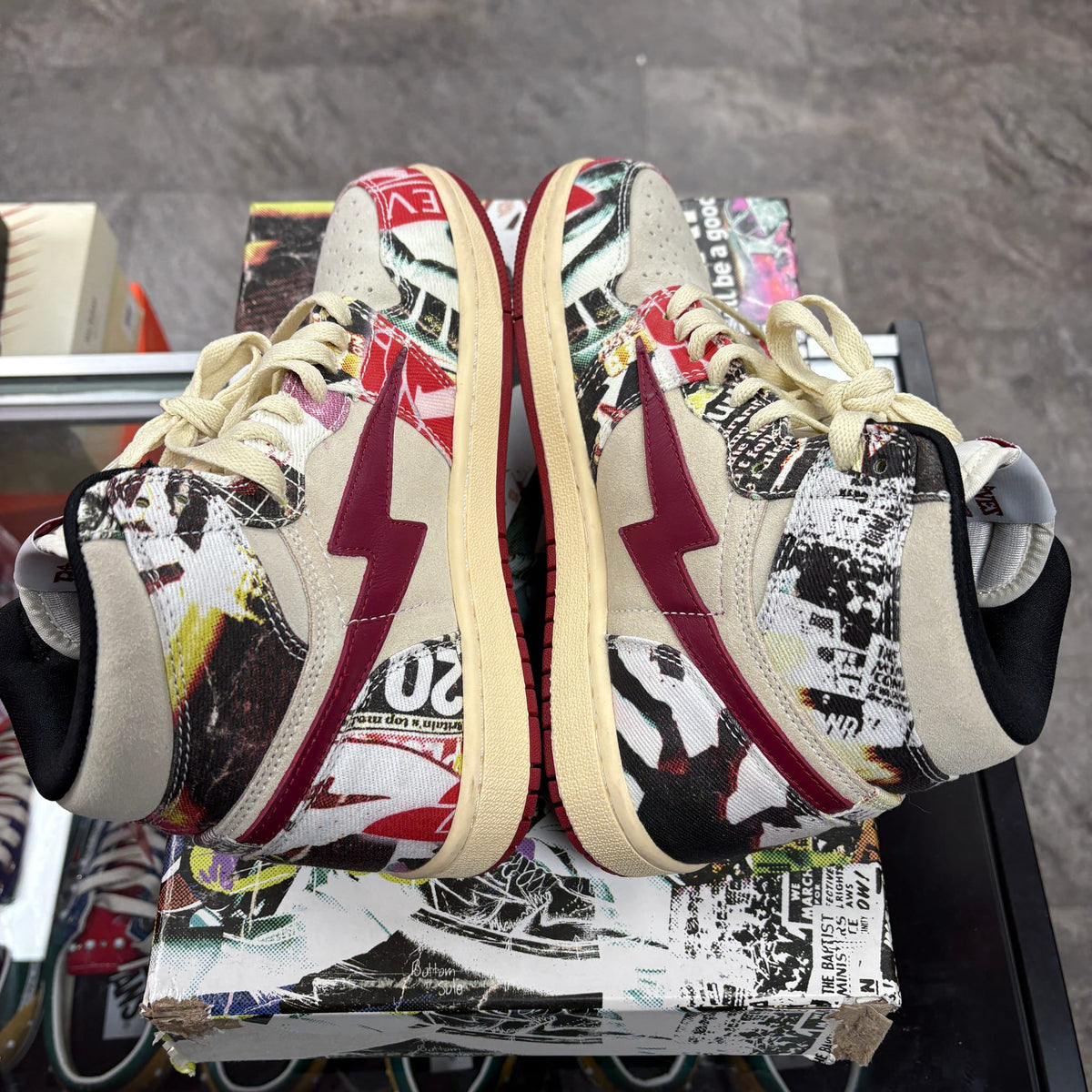 Reves Paris KIY '85 Hi Maroon Tan