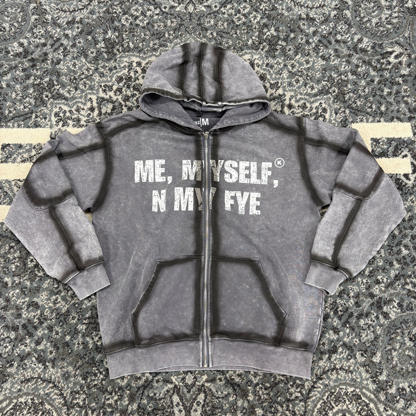 Me Myself N My Fye Zip-Up (Grey)