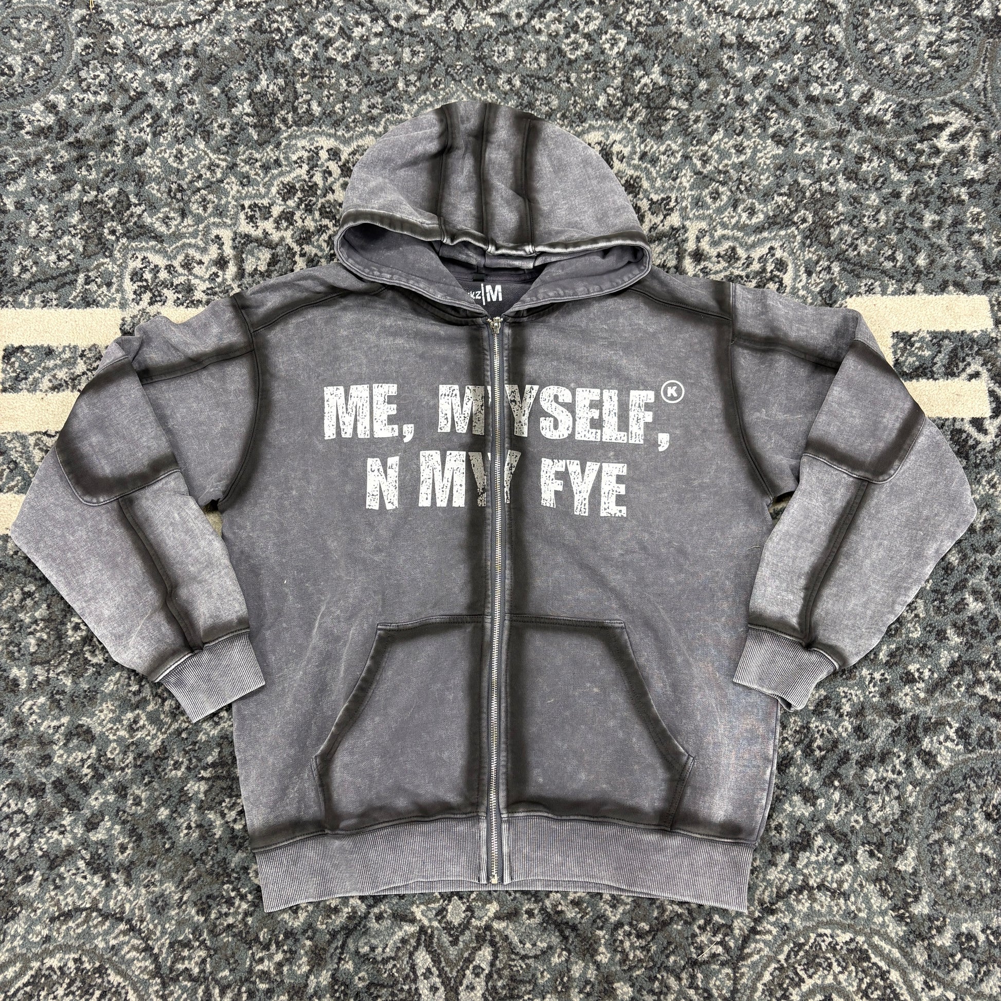 Me Myself N My Fye Zip-Up (Grey)