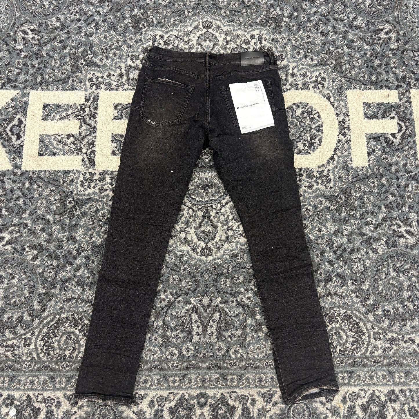 Purple Brand Black Over Spray Core Jeans Black