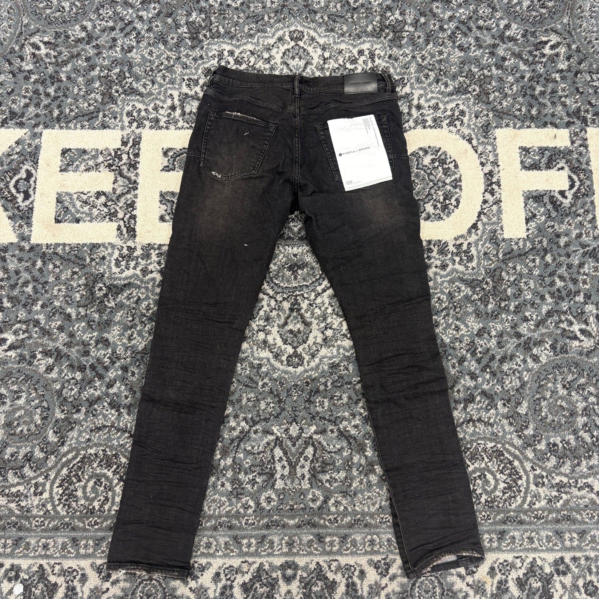 Purple Brand Black Over Spray Core Jeans Black