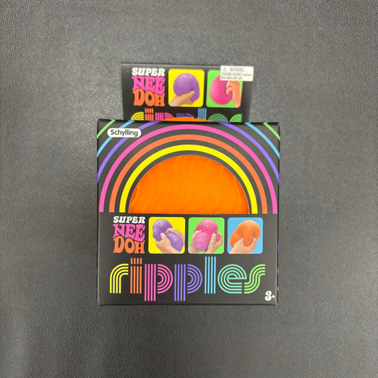 NeeDoh Super Ripples Fidget Ball Orange