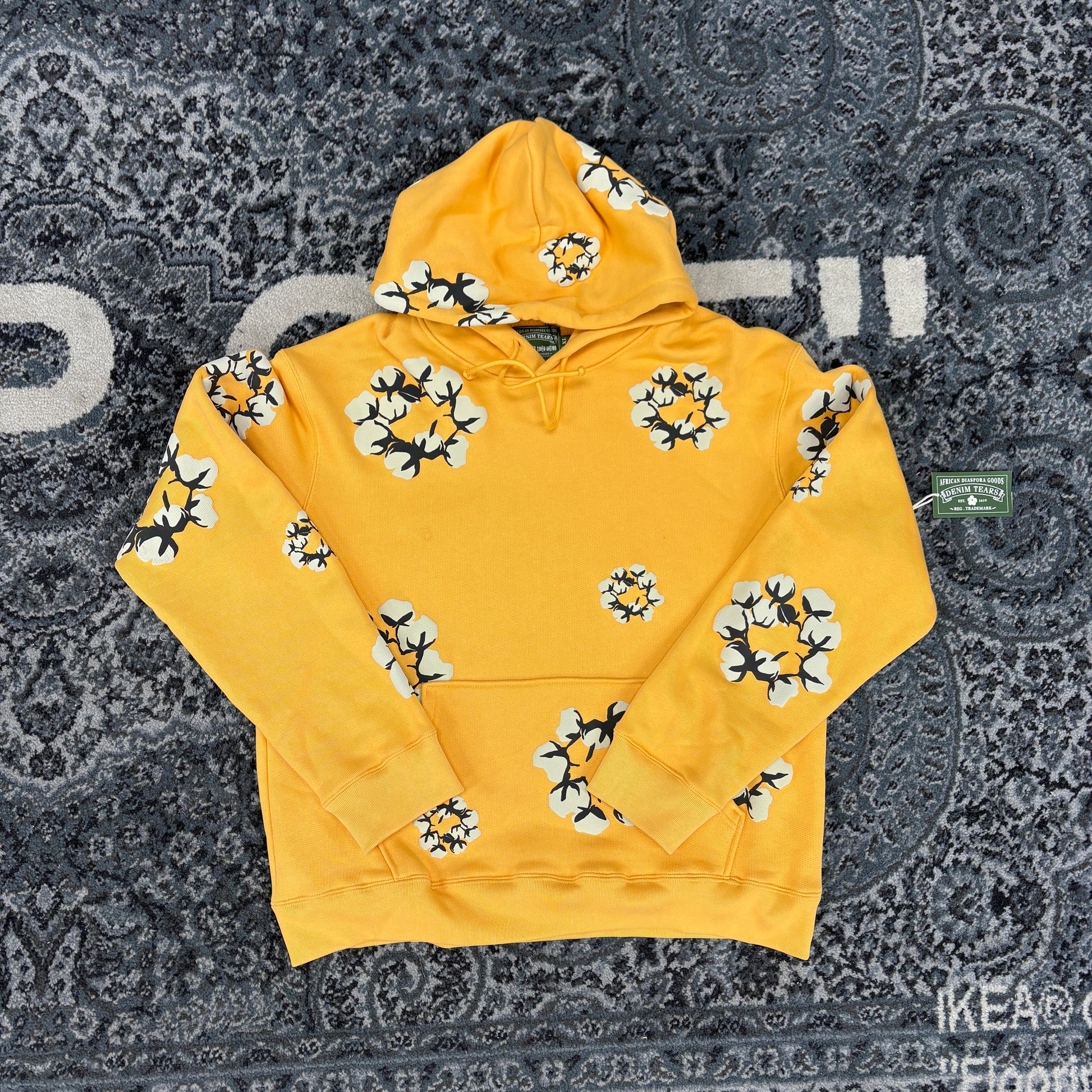 Denim Tears x CPFM Cactus Tears Wreath Hoodie Yellow