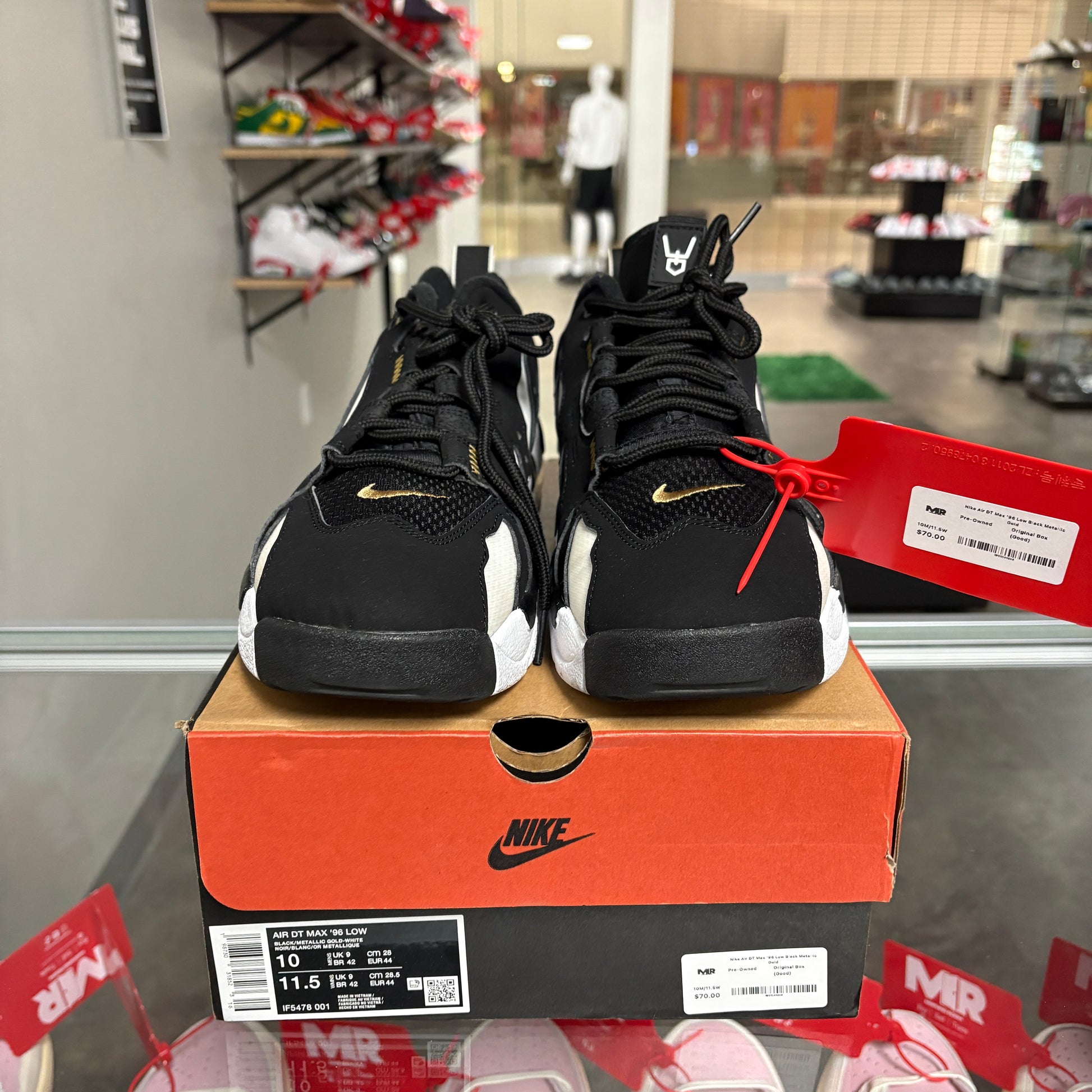 Nike Air DT Max '96 Low Black Metallic Gold