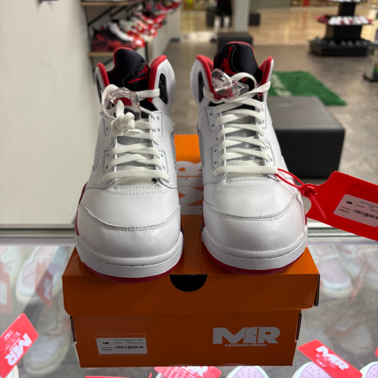 Jordan 5 Retro Fire Red Black Tongue (2025)