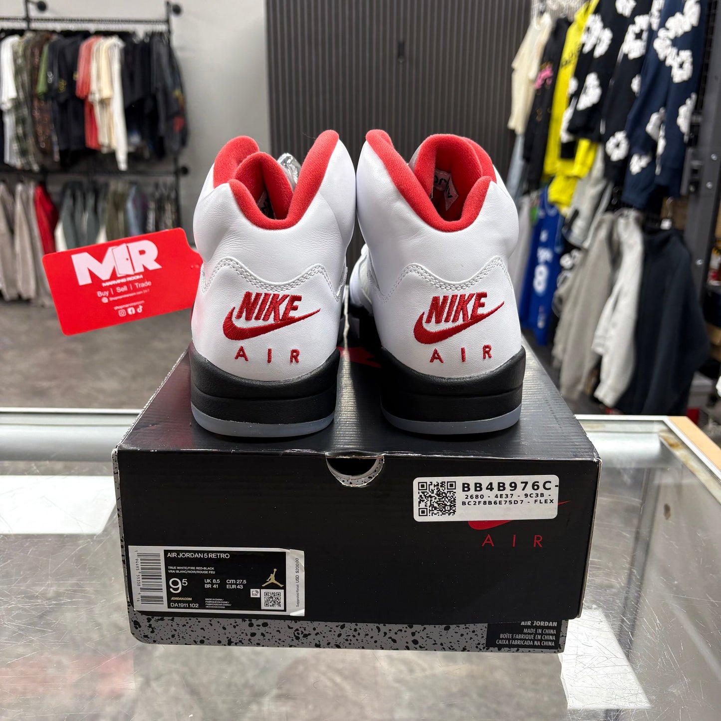 Air Jordan 5 Fire Red Sliver Tongue