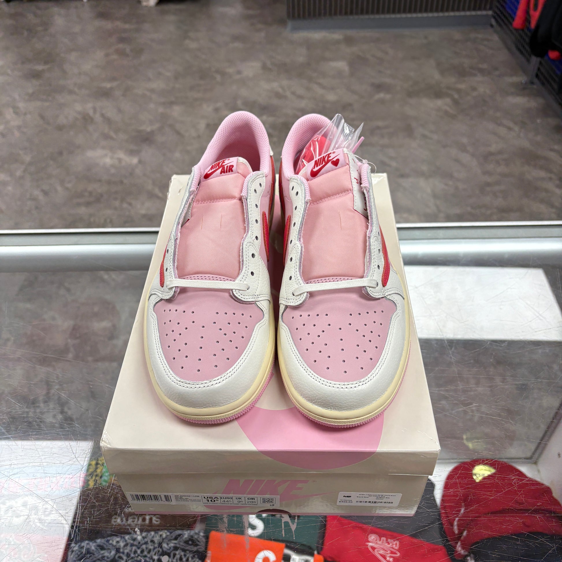 Jordan 1 Retro Low OG SP Travis Scott Sail Tropical Pink