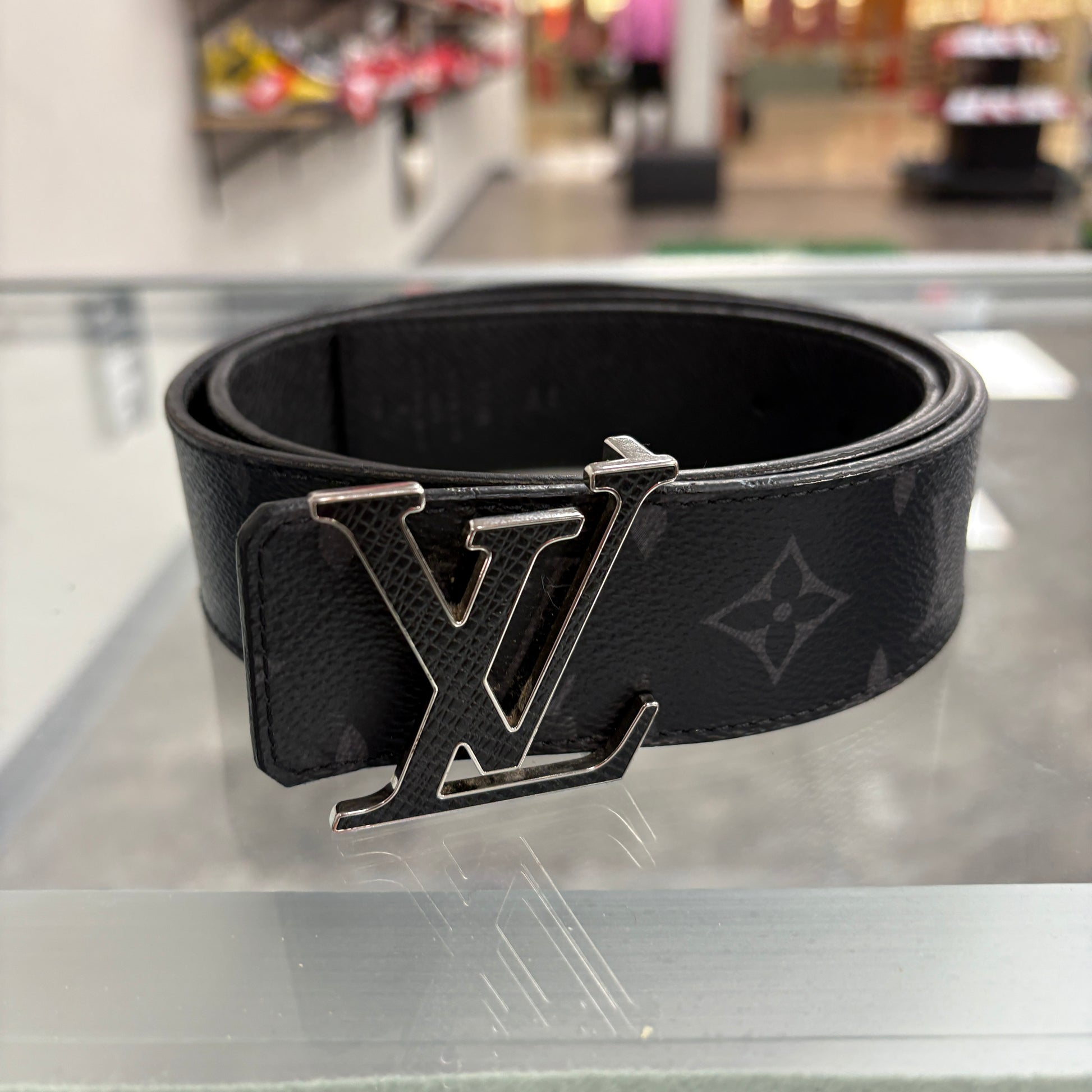 Louis Vuitton Initiales Belt Monogram Eclipse Black/Gray