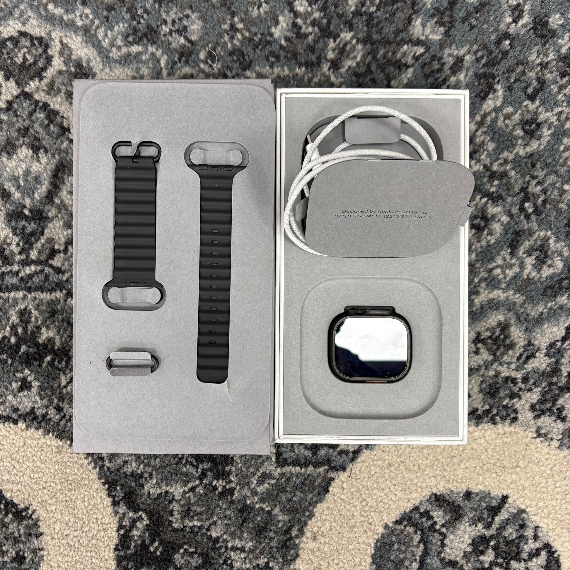 Apple Watch Ultra GPS + Cellular 49mm Titanium with Midnight Ocean Band MQET3LL/A