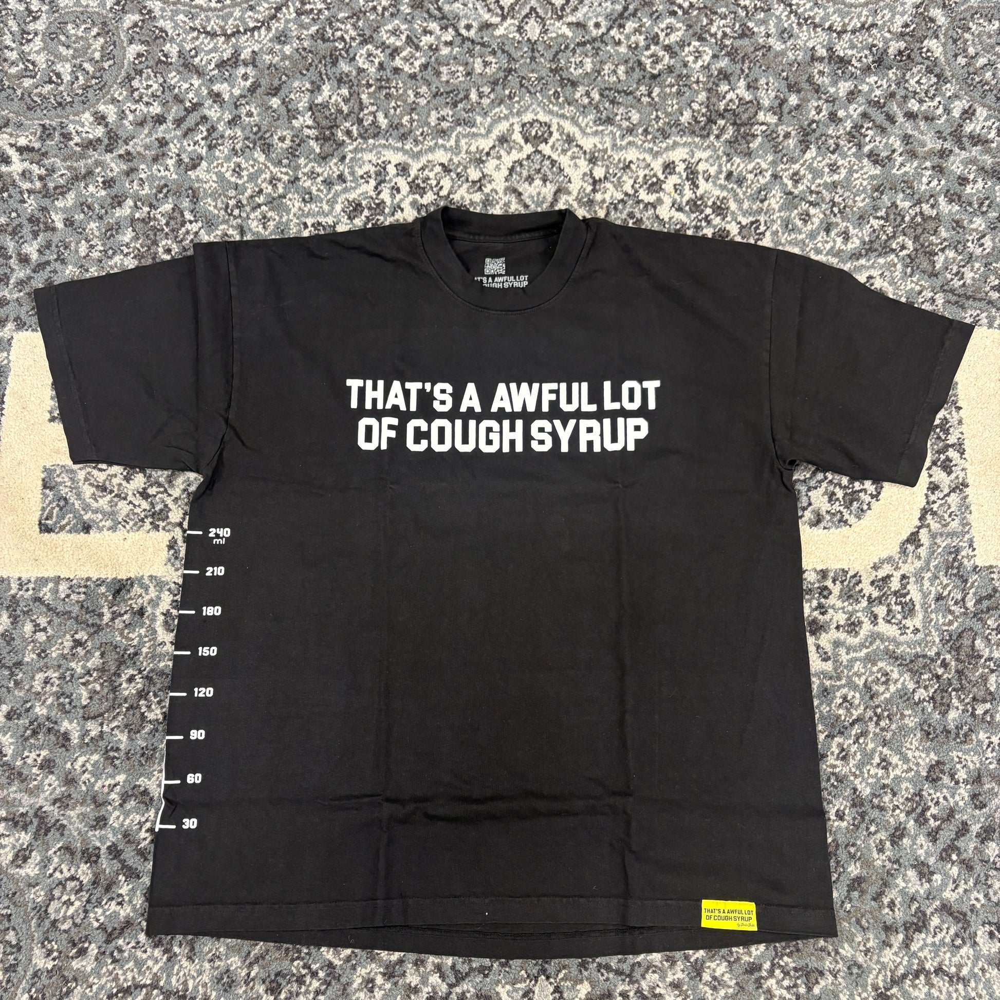 That's A Awful Lot Of Cough Syrup T-Shirt Black/White