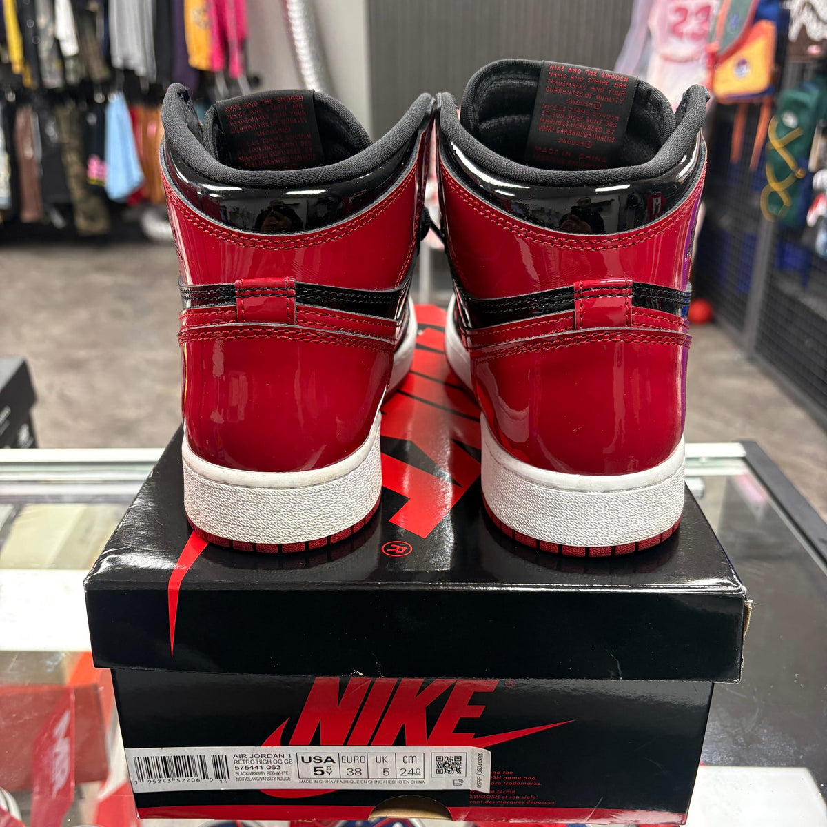 Jordan 1 Retro High OG Patent Bred (GS)