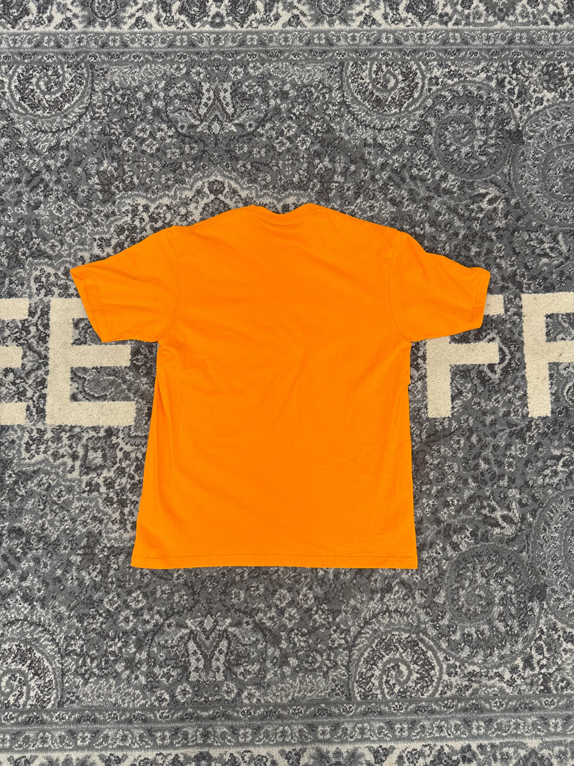 Supreme Purple Logo Tee Orange