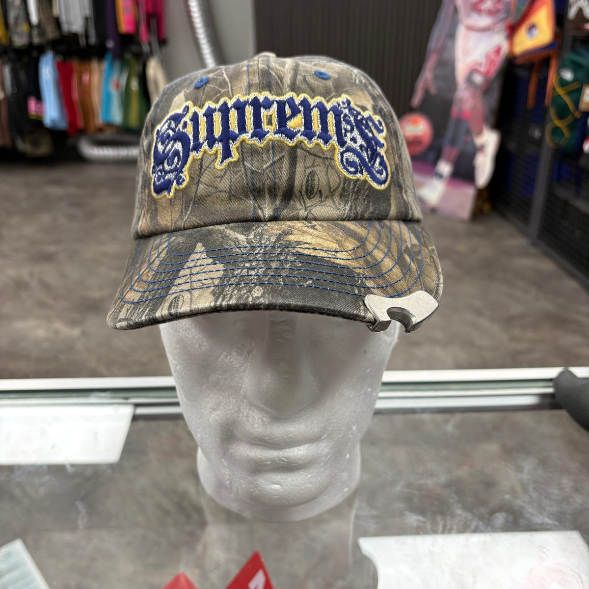 Supreme Bottle Opener 6-Panel Hat Brown Camouflage