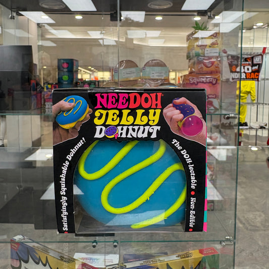 NeeDoh Jelly Dohnut Squishy Fidget Toy Blue