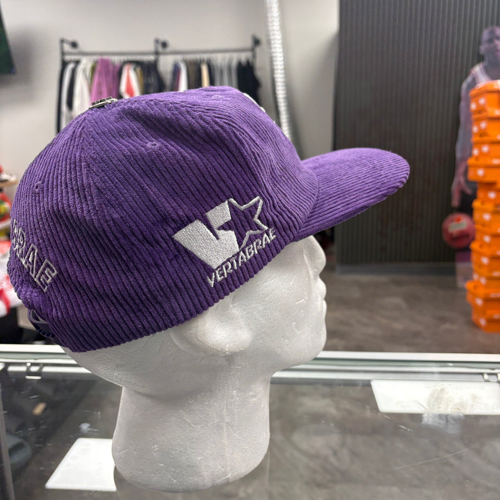 Vertabrae Corduroy Snapback Purple