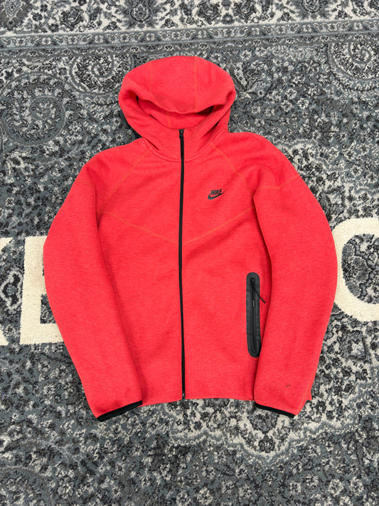 Nike Tech Fleece Zip-Up Red Black
