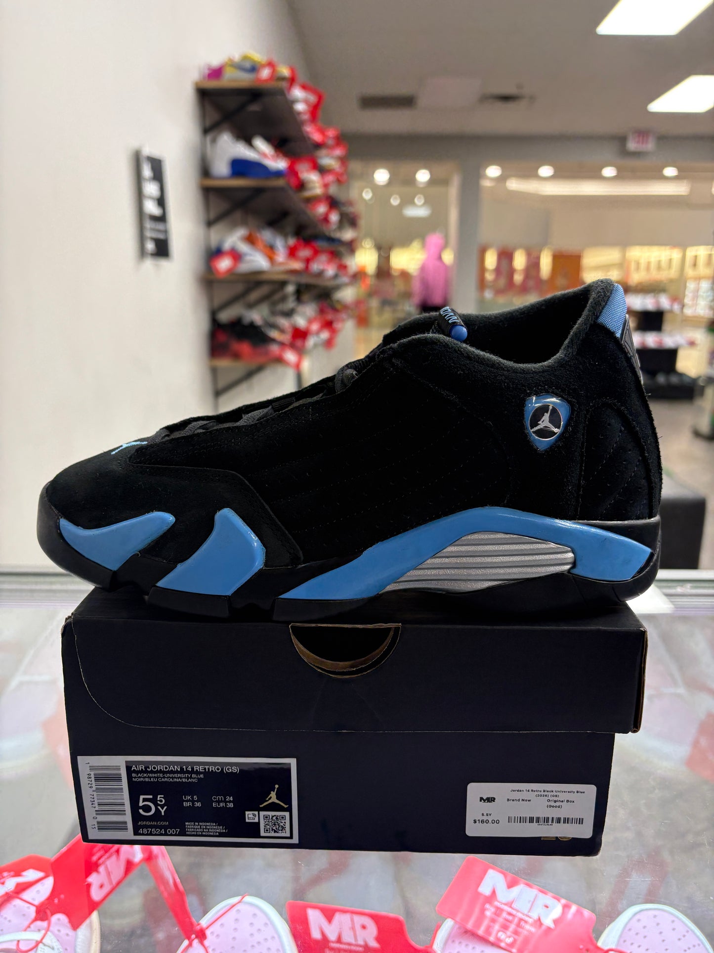 Jordan 14 Retro Black University Blue (2026) (GS)