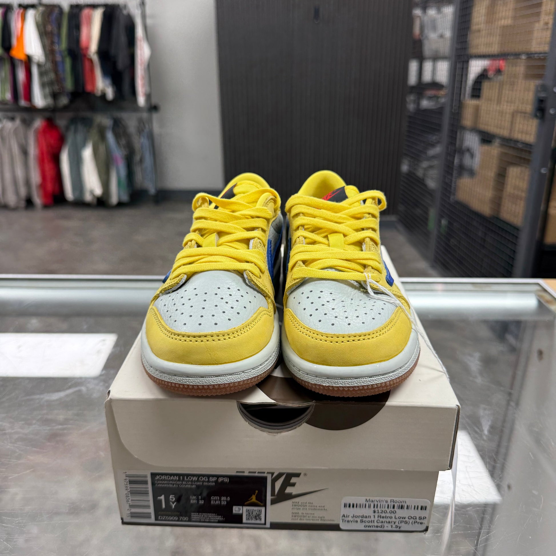 Air Jordan 1 Retro Low OG SP Travis Scott Canary (PS)