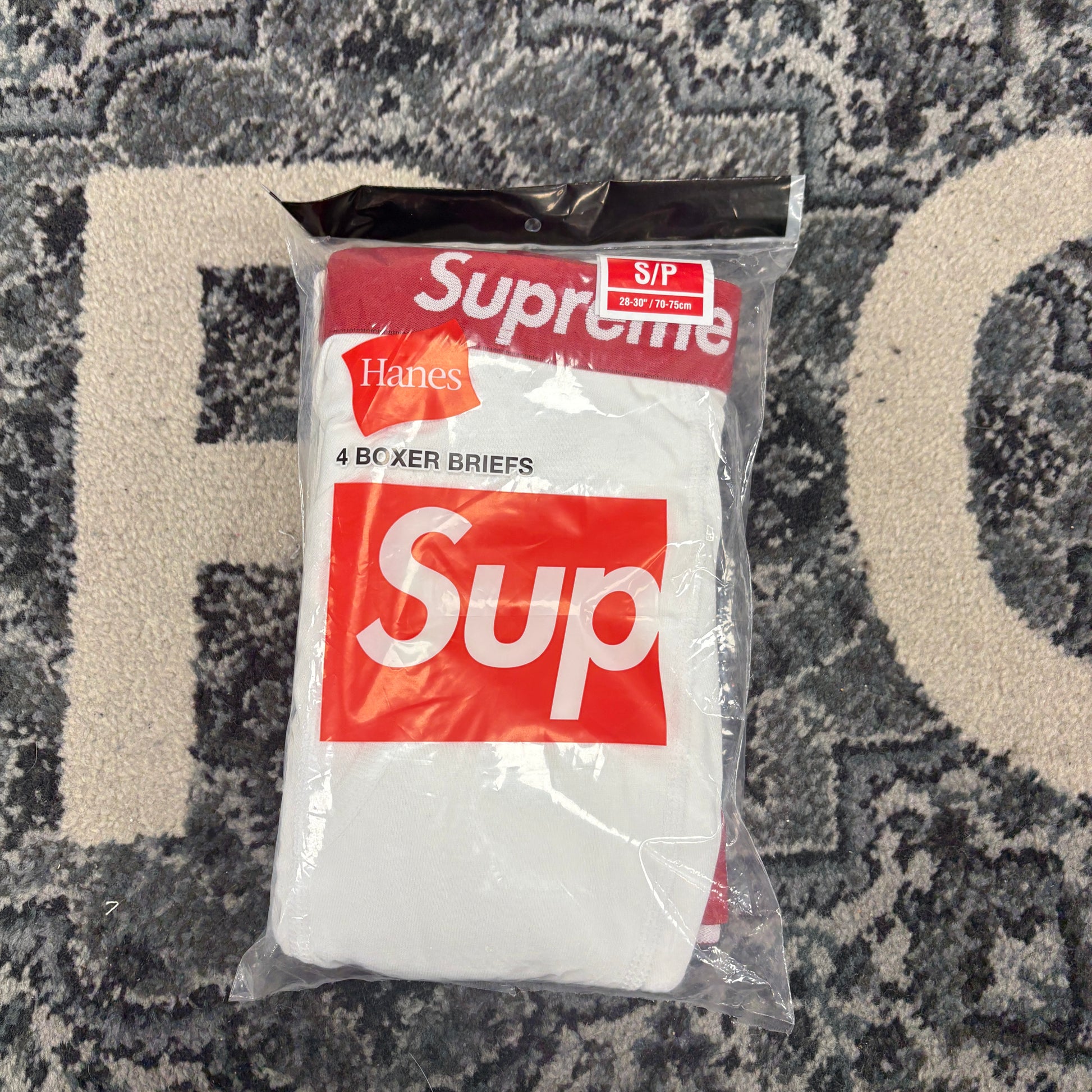 Supreme Hanes Boxer Briefs (4 Pack) White