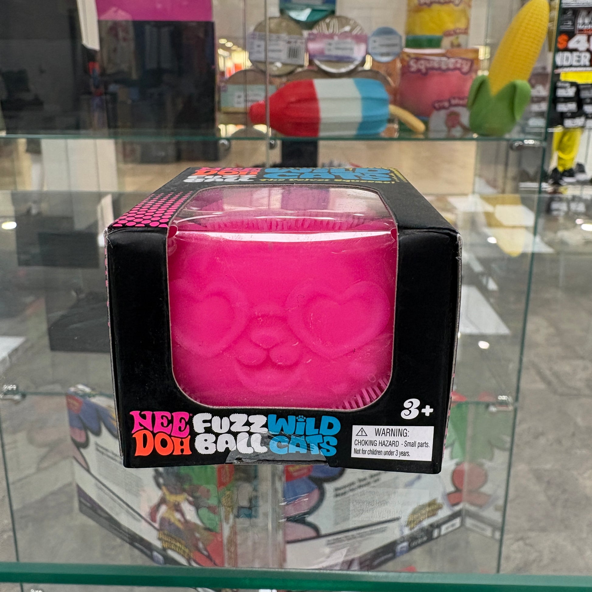 NeeDoh Fuzzball Wild Cats Pink